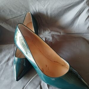Marc Fisher Teal Patent Leather Heels